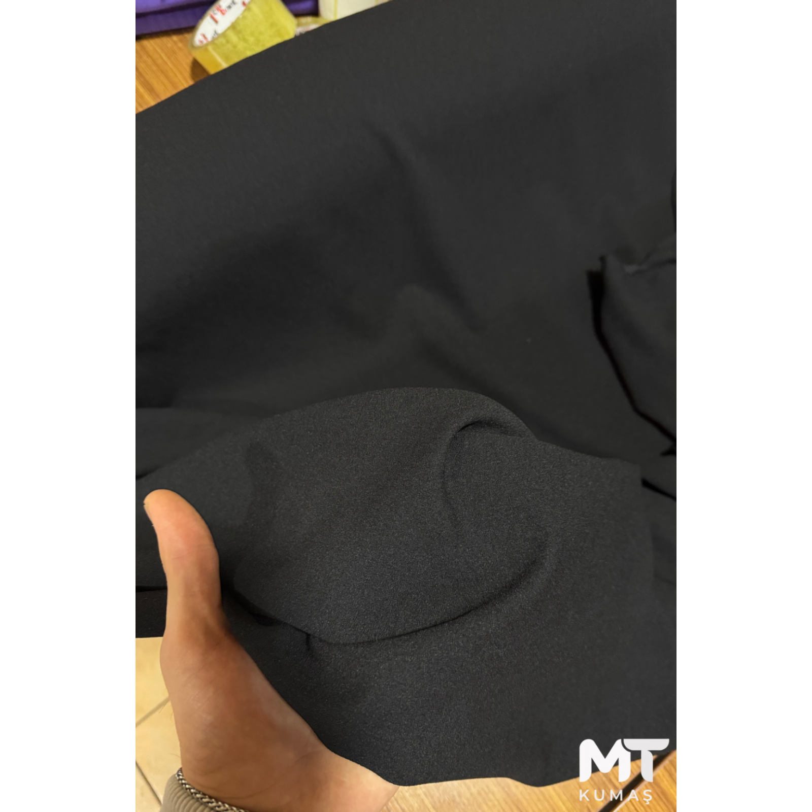 Örme Kumlu Krep Kumaş